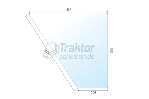 Türscheibe unten für FENDT Traktor Farmer 306, GT 345