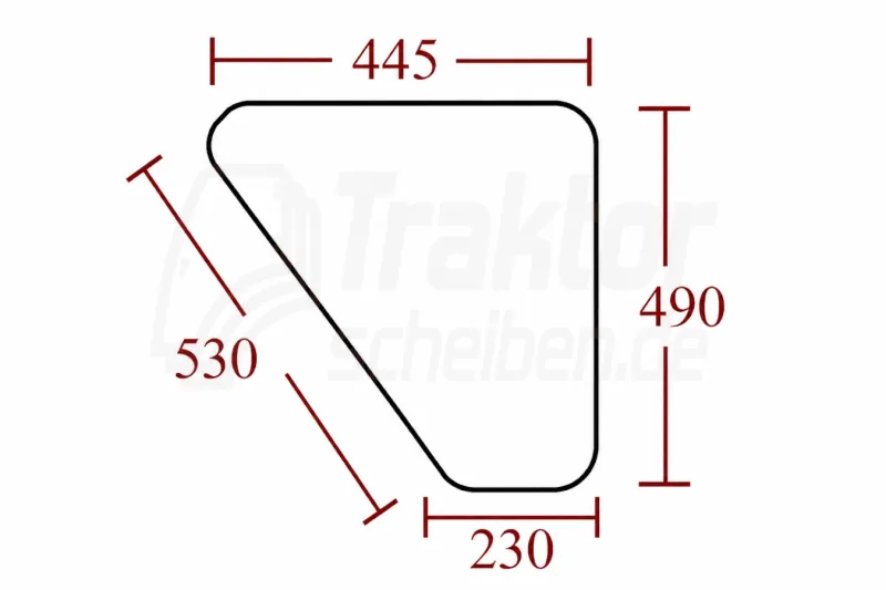Untere Türscheibe Ford 8830, 7710, TW35