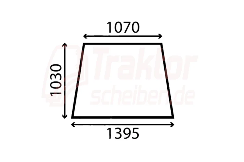 Windschutzscheibe für JCB FASTRAC 1115, 1135, 2115, 2150