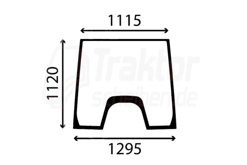 Getönte Windschutzscheibe für Valtra / Valmet 6000 / 8050