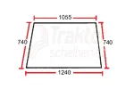 Frontscheibe für MASSEY FERGUSON 240, 250 Sankey