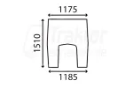 Frontscheibe für MASSEY Traktor 2675, 2745, 2805