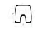 Frontscheibe CASE IH Magnum NEW HOLLAND T8050 gebogen