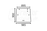 Getönte Heckscheibe Massey Ferguson 3085, 3090