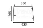 Getönte Seitenscheibe John Deere 2840, 3650 4 Bohrungen