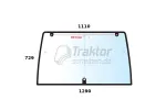 Heckscheibe LINDNER Traktor Geotrac series