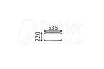 Klare untere Heckscheibe Massey Ferguson 3070, 3120