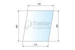 Seitenscheibe rechts/links passend für FENDT GT 380 / GT 390