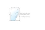 Türscheibe links getönt für Deutz-Fahr DX 110 / DX 160