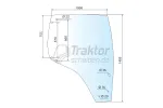 Türscheibe RH für NEW HOLLAND T6.140, CASE IΗ MXU 125