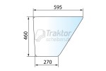 Türscheibe unten rechts/links für FENDT GT 390 / GT 395