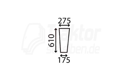 Frontscheibe unten LH RH FORD 6810, 7410