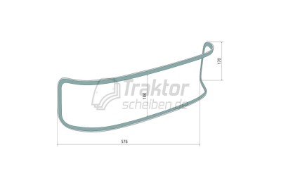 Scheinwerferglas John Deere 6534 PR 6430 PR