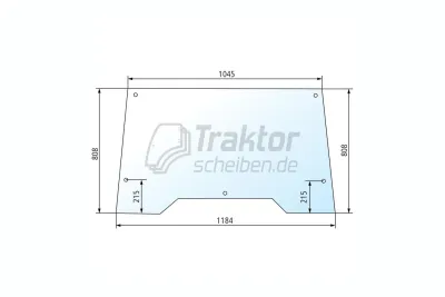 Klare Traktor Frontscheibe aufkl...