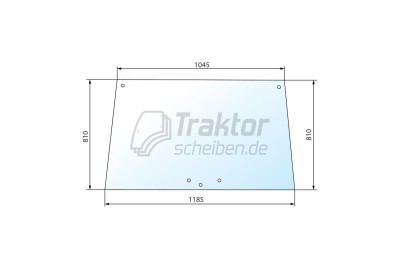 Frontscheibe aufklappbar für Case IH 733 / 833