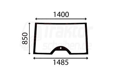 Frontscheibe fest für CLAAS-RENAULT Ares 547 / Arion 630