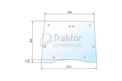 Frontscheibe für Case IH 4230 / 4240