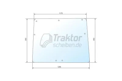 Klare Traktor Frontscheibe f&uuml;r D...