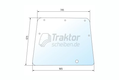 Klare Frontscheibe zum Öffnen DEUTZ-FAHR DX 3.50 S, DX 3.50 V/F