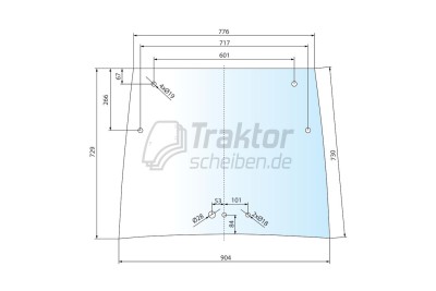 Frontscheibe öffnen für FENDT Traktor Fendt 208 S, Fendt 210 V+