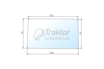 Frontscheibe klar für FIAT F-Serie (F 100 / F 110)