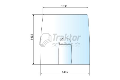 Frontscheibe John Deere 7930 8530 gebogen