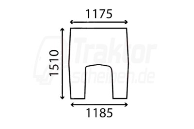 Frontscheibe für MASSEY Traktor 2675, 2745, 2805