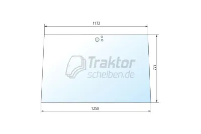 Get&ouml;nte Frontscheibe f&uuml;r CLAAS R...