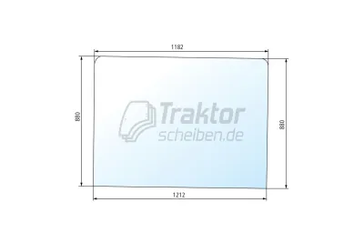 Get&ouml;nte Frontscheibe flach f&uuml;r C...