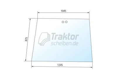 Frontscheibe klar für Case IH 3220 / 4230