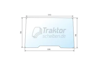 Klare Frontscheibe f&uuml;r CLAAS REN...