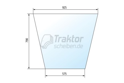 Frontscheibe Mitte ausstellbar für FENDT Farmer 5 / 104
