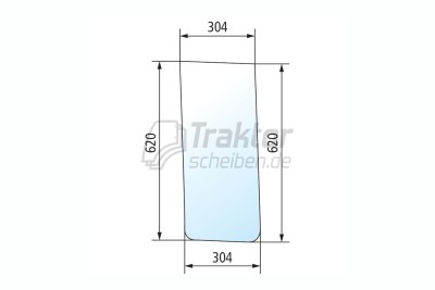 Frontscheibe unten rechts/links für CLAAS-RENAULT Ceres 70, Ceres 330