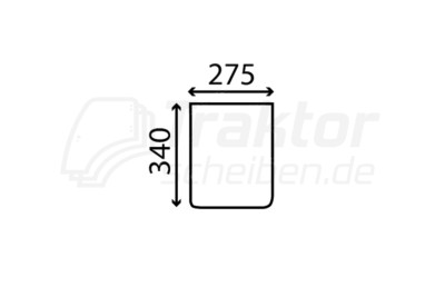 Frontscheibe unten LANDINI Blizzard - MASSEY 300er LX