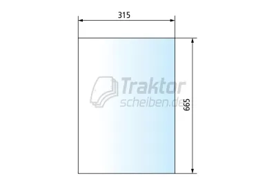 Frontscheibe unten links getönt ...
