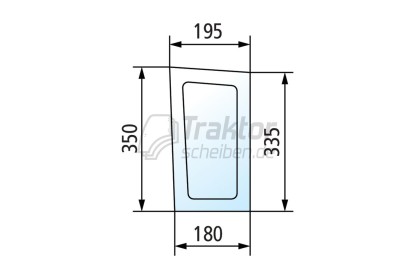 Frontscheibe unten links für FENDT 208S, 211P