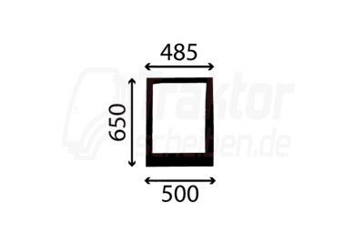 Frontscheibe unten rechts für Claas Renault Arion 610 / 620