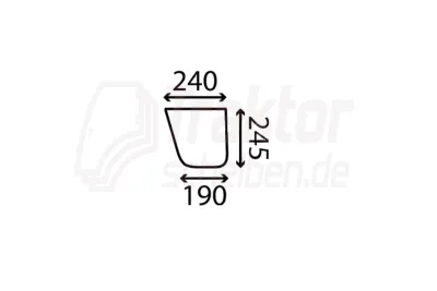 Frontscheibe unten rechts/links ...