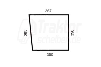 Frontscheibe unten rechts VALTRA-VALMET Traktor 6650, 8100