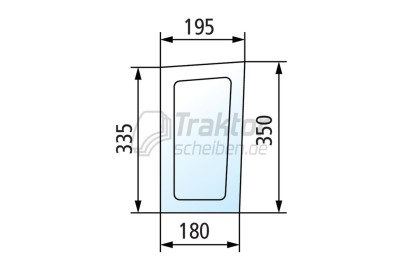 Frontscheibe unten rechts für FENDT 207S, 210P