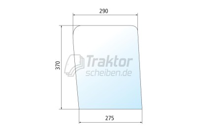 Frontscheibe unten LANDINI Blizzard - MASSEY 300er LX