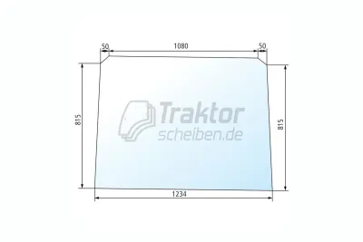 Get&ouml;nte Frontscheibe f&uuml;r CLAAS R...