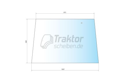 Heckscheibe oben für FENDT Traktor Farmer 200