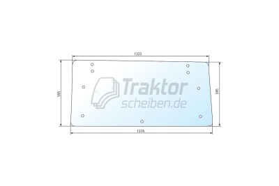 Traktor Heckscheibe FIAT 980, 1180
