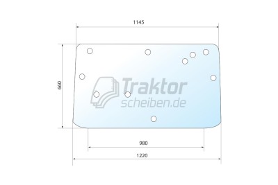 Heckscheibe LANDINI Blizzard 65 - Massey 300er LX