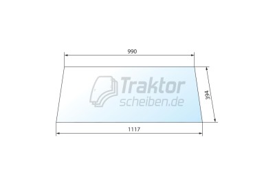 Heckscheibe für SAME Traktor Panther 90, Drago 120