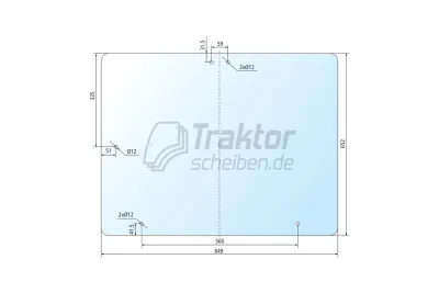 Get&ouml;nte Traktor Heckscheibe f&uuml;r ...