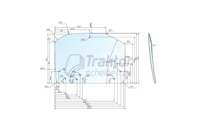 Heckscheibe getönt FENDT Traktor Fendt 310, Fendt 512
