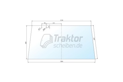 Heckscheibe Fendt Farmer 304–312 & GT 345–380 getönt | Rückverglasung Kabine