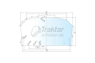 Heckscheibe klar f&uuml;r FENDT Farme...
